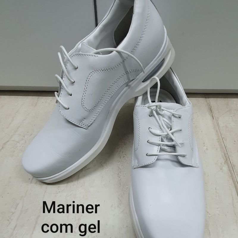 sapato branco masculino mariner
