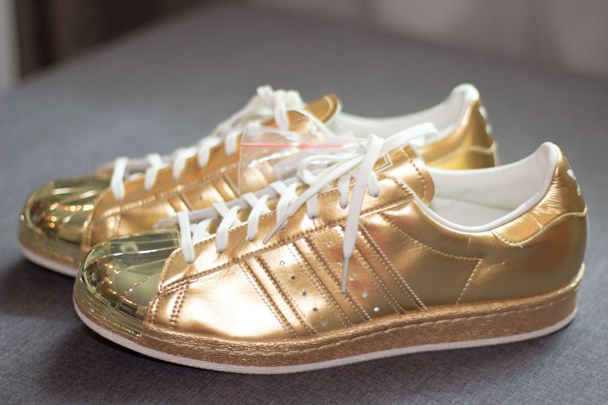 adidas superstar dourado original