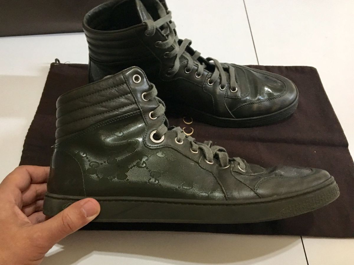 tenis gucci masculino cano alto