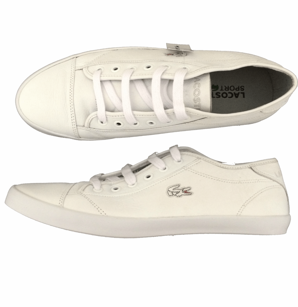 sapatenis branco lacoste