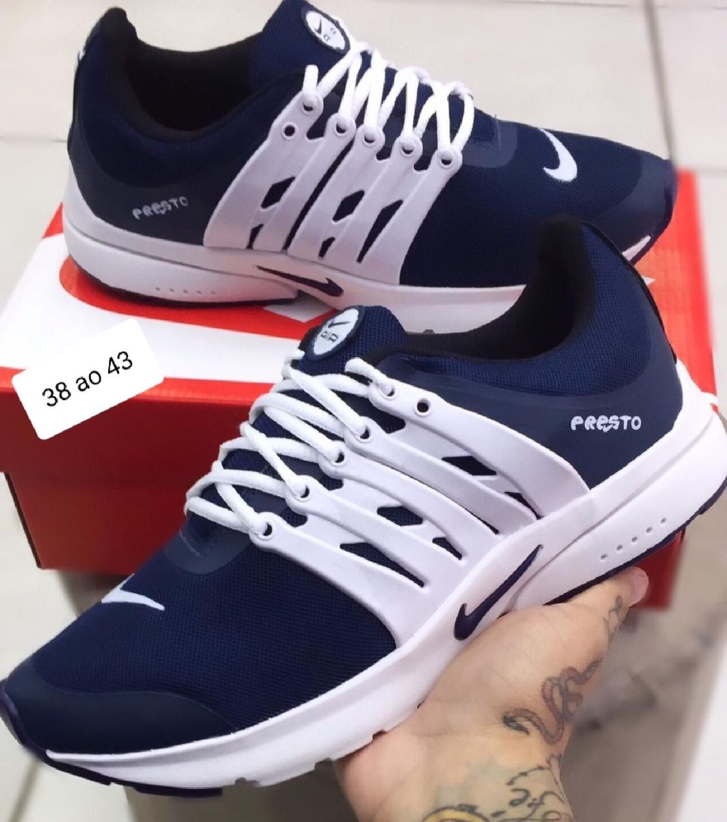 nike presto azul marinho