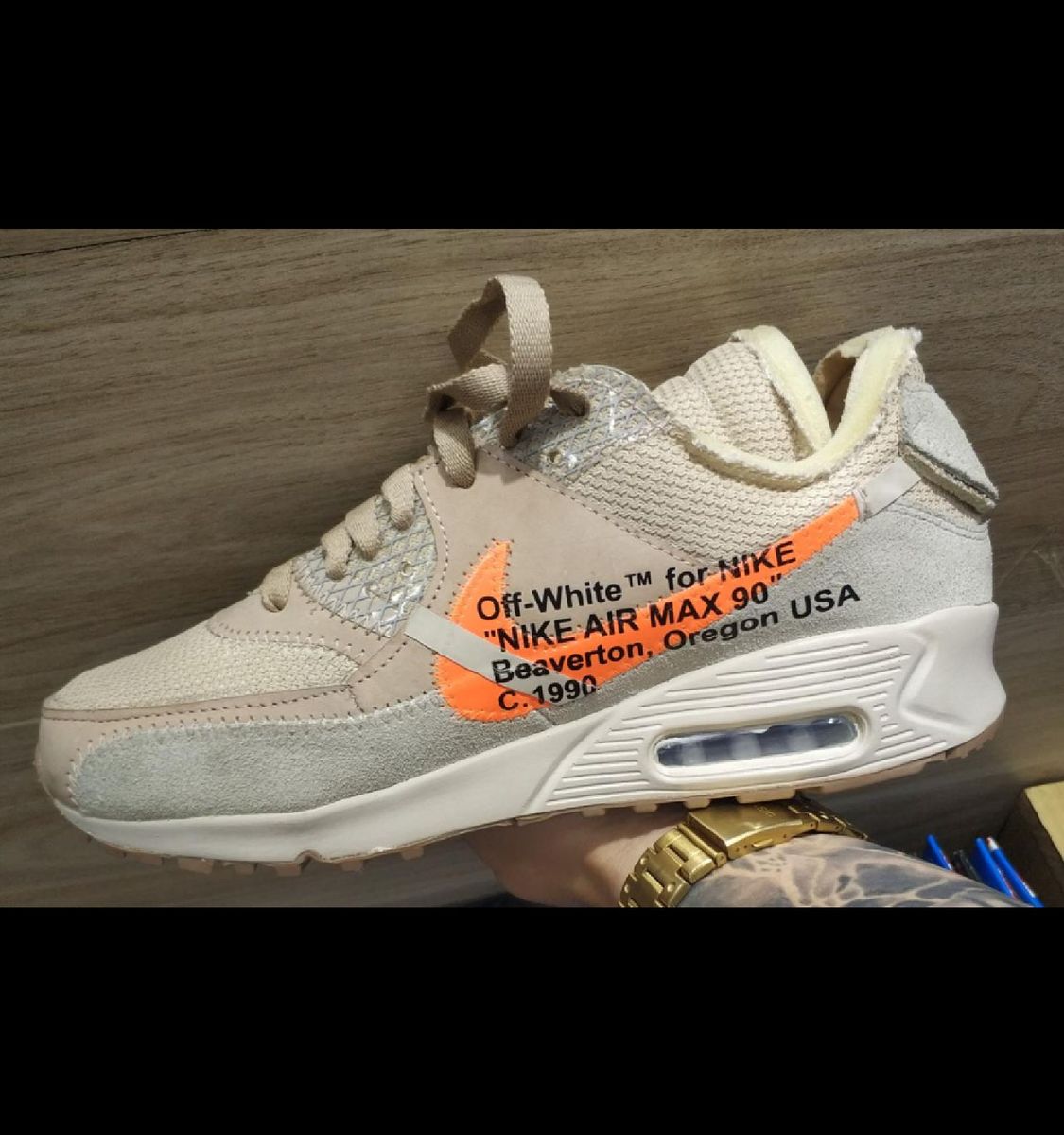 nike am 90 off white