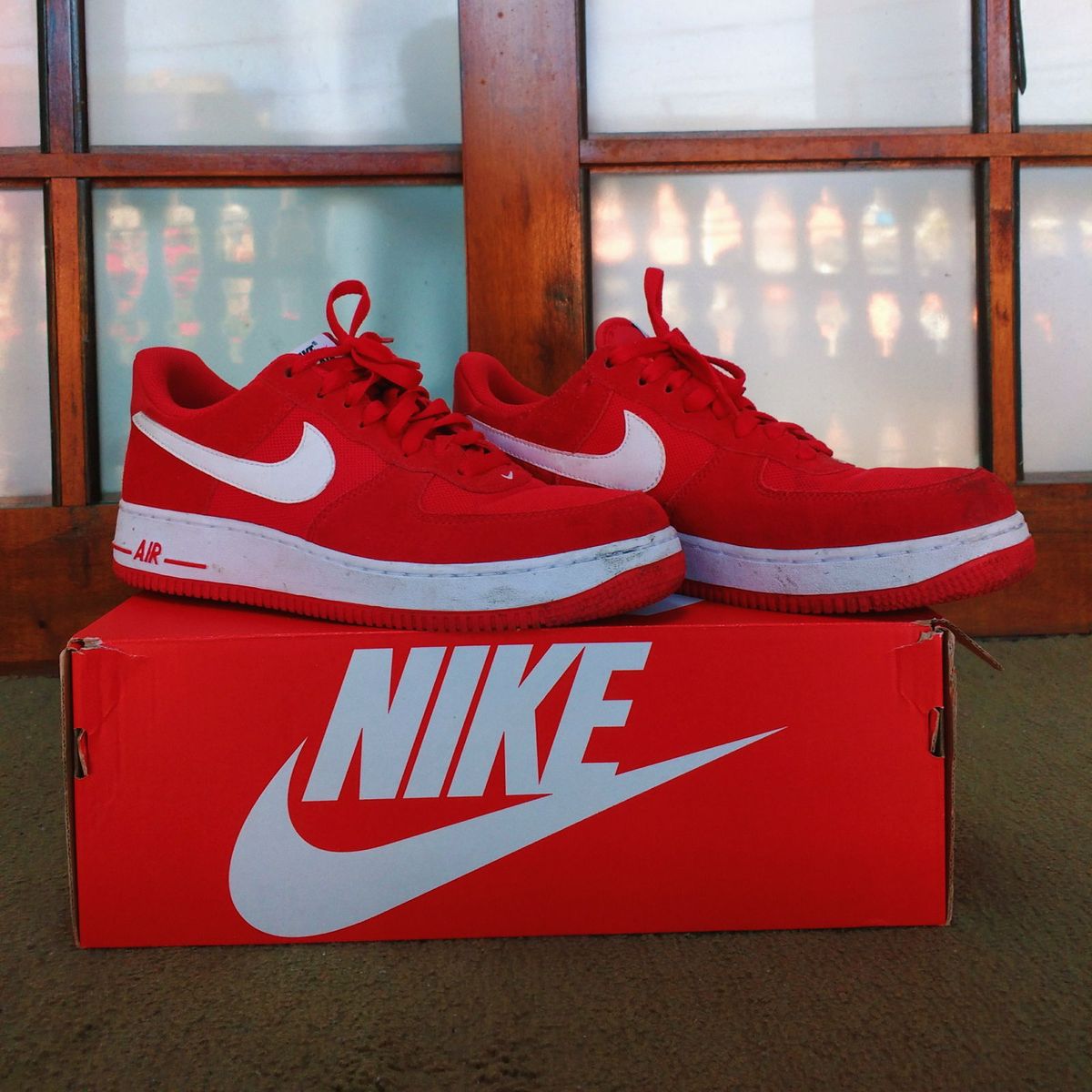 tenis nike air force 1 vermelho