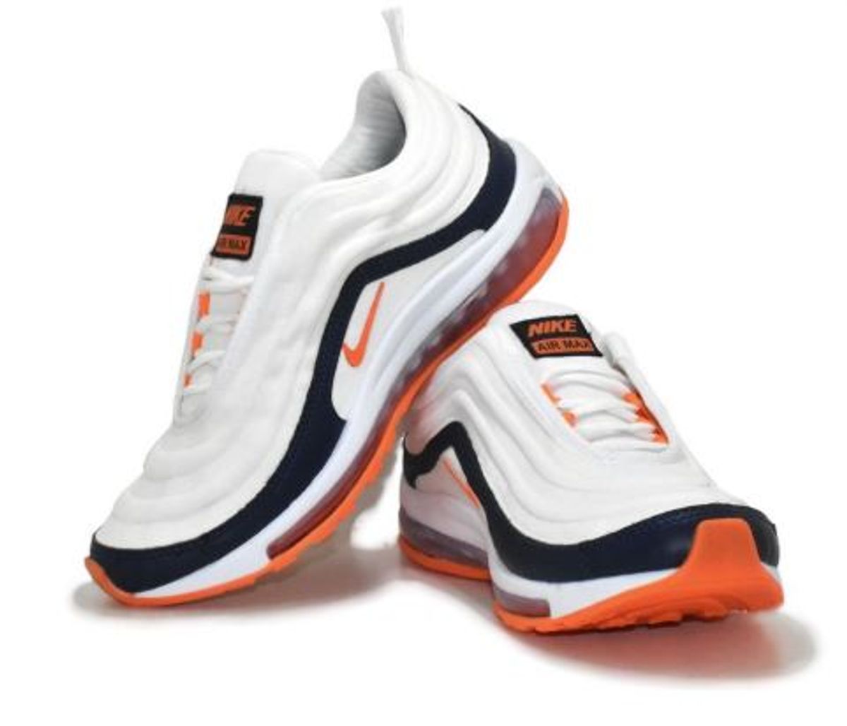 nike air max branco e laranja