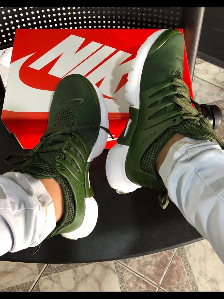 tenis verde militar masculino