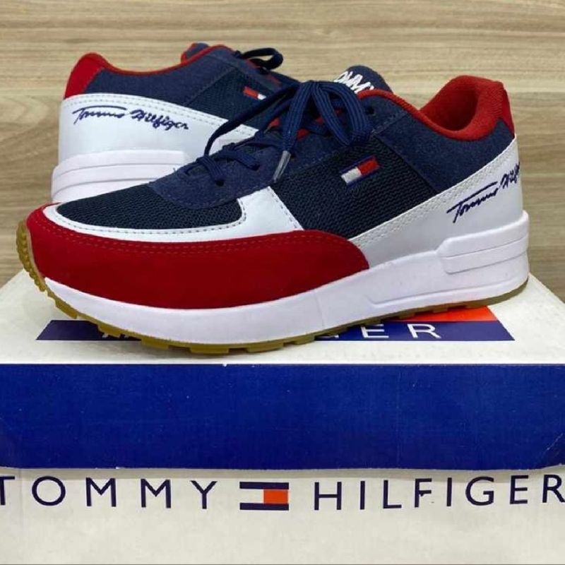 tenis tommy hilfiger masculino vermelho