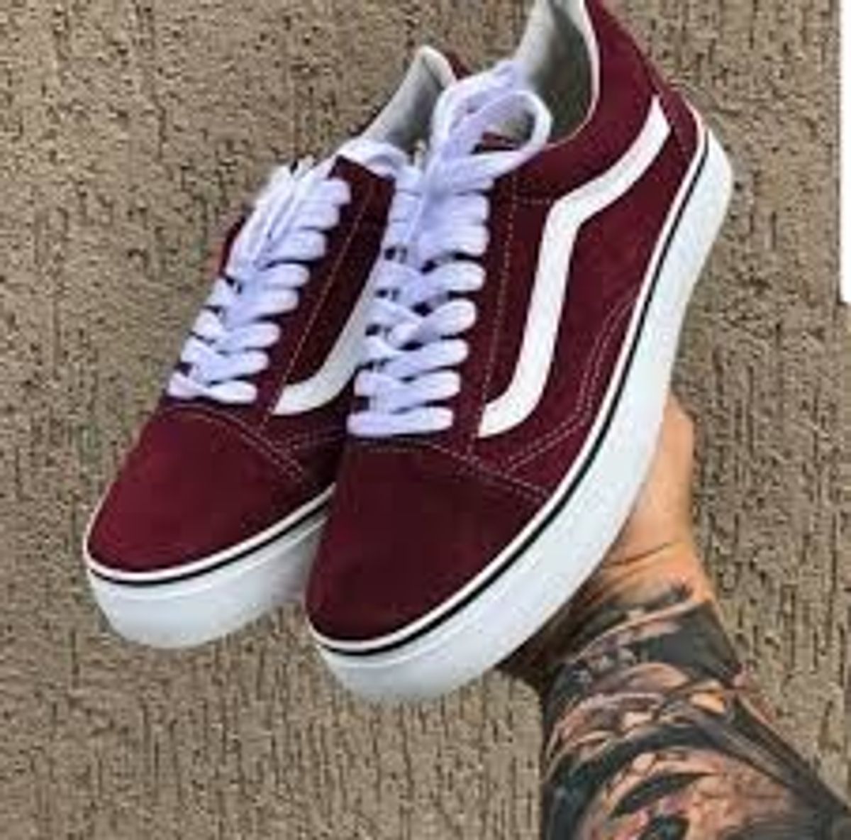 vans bordo masculino