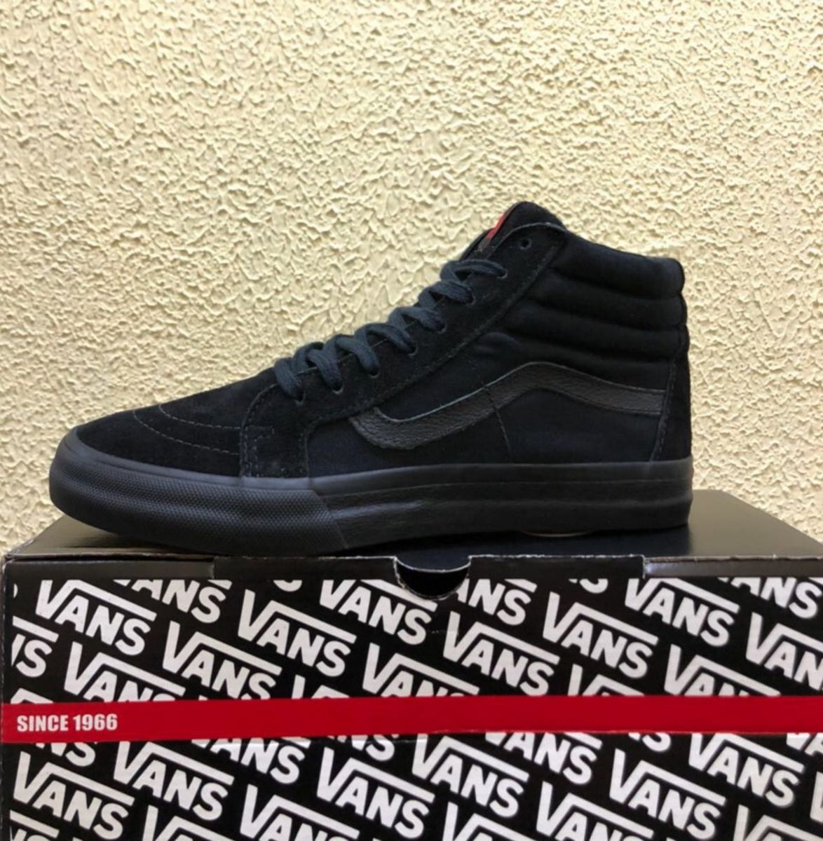 vans todo preto cano alto