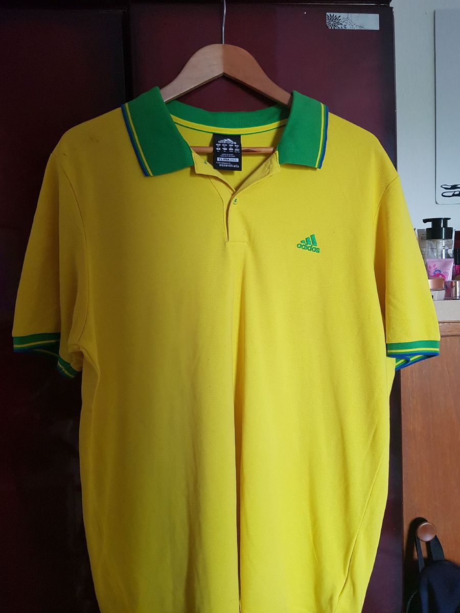 camisa adidas verde e amarela