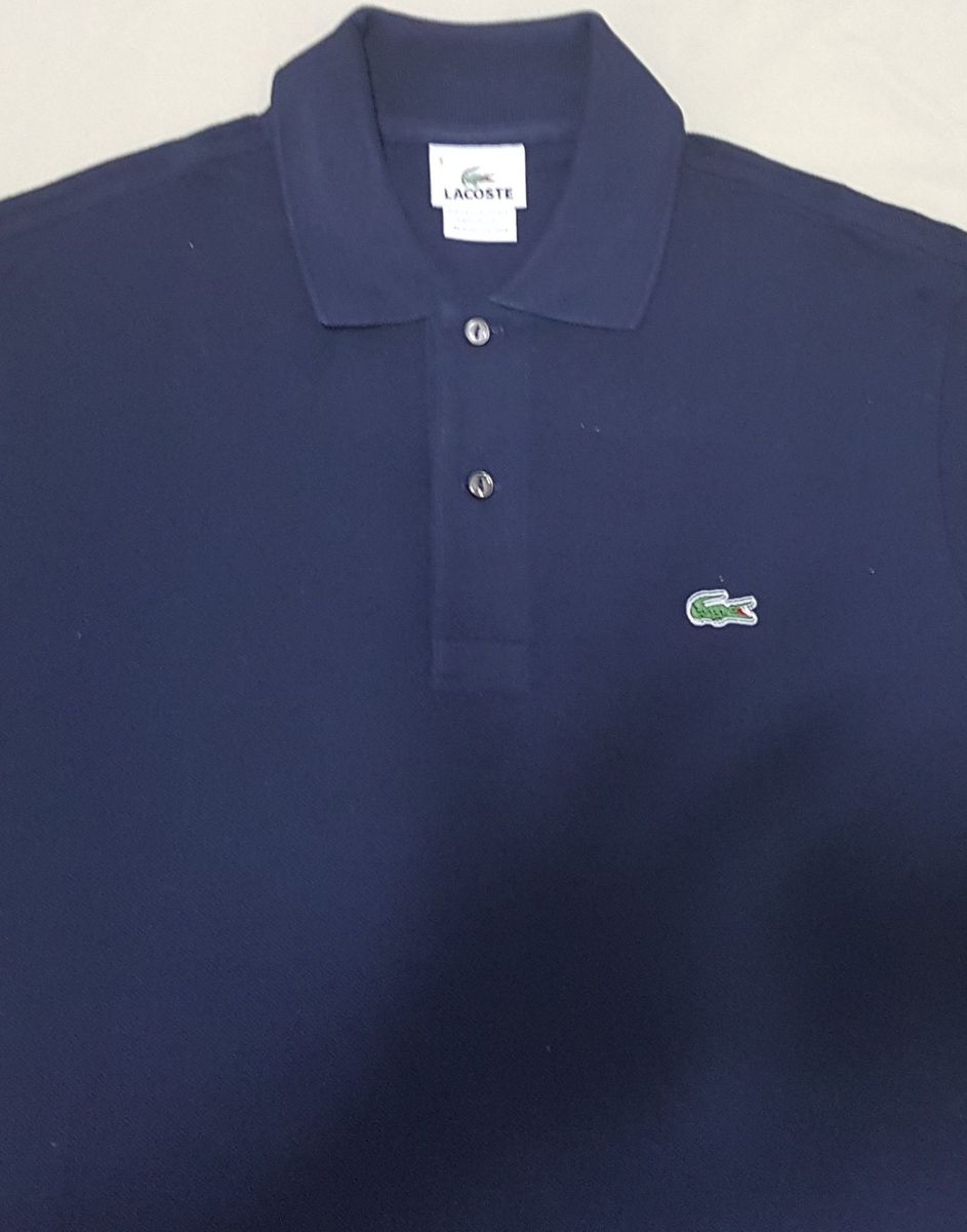 polo lacoste azul marinho