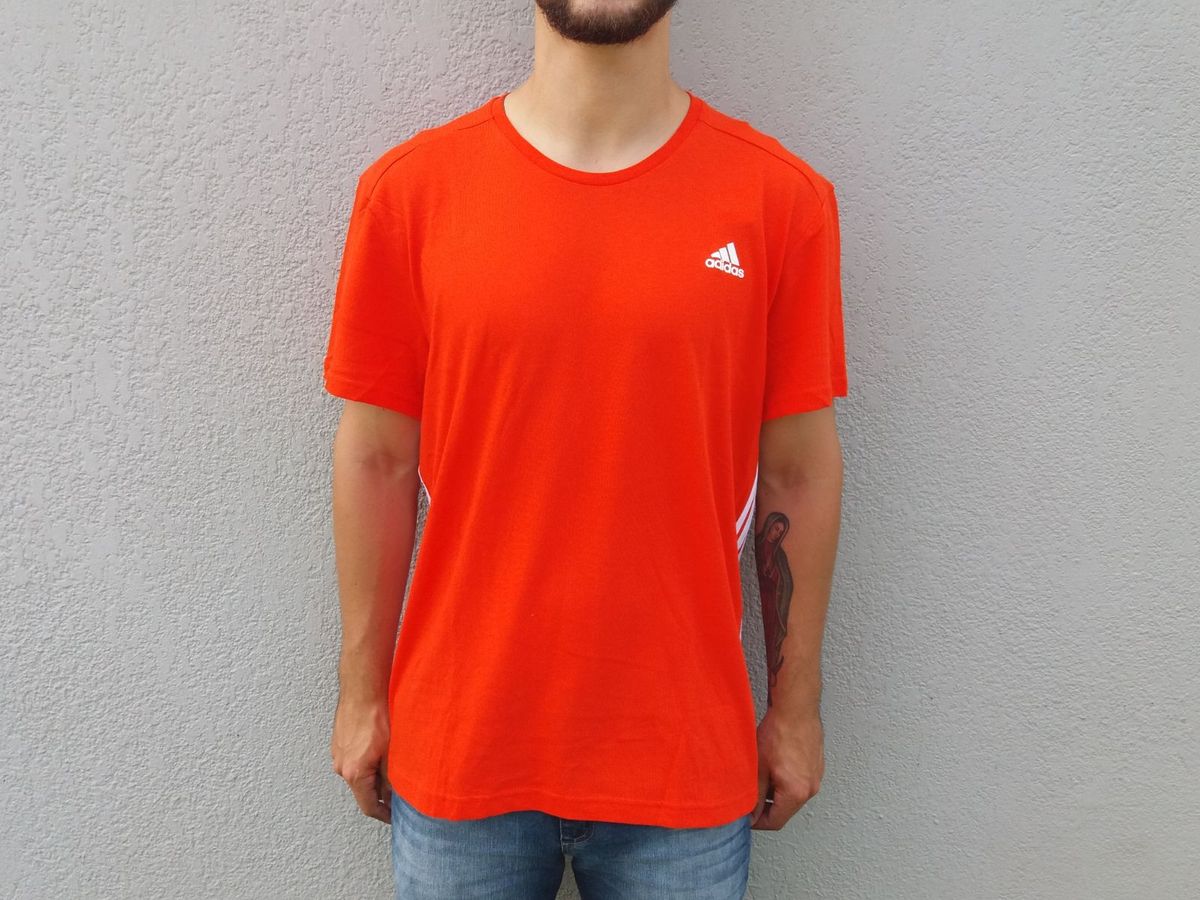 camisa laranja adidas