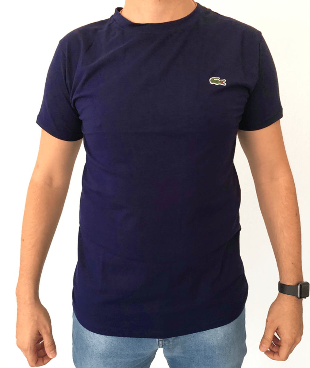 camisa azul lacoste
