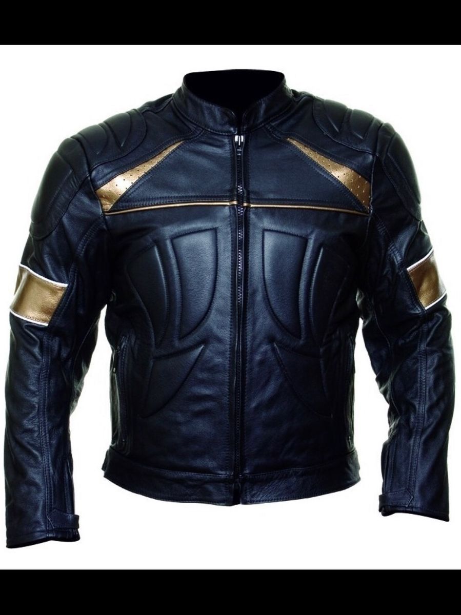 jaqueta de couro masculina para motociclista