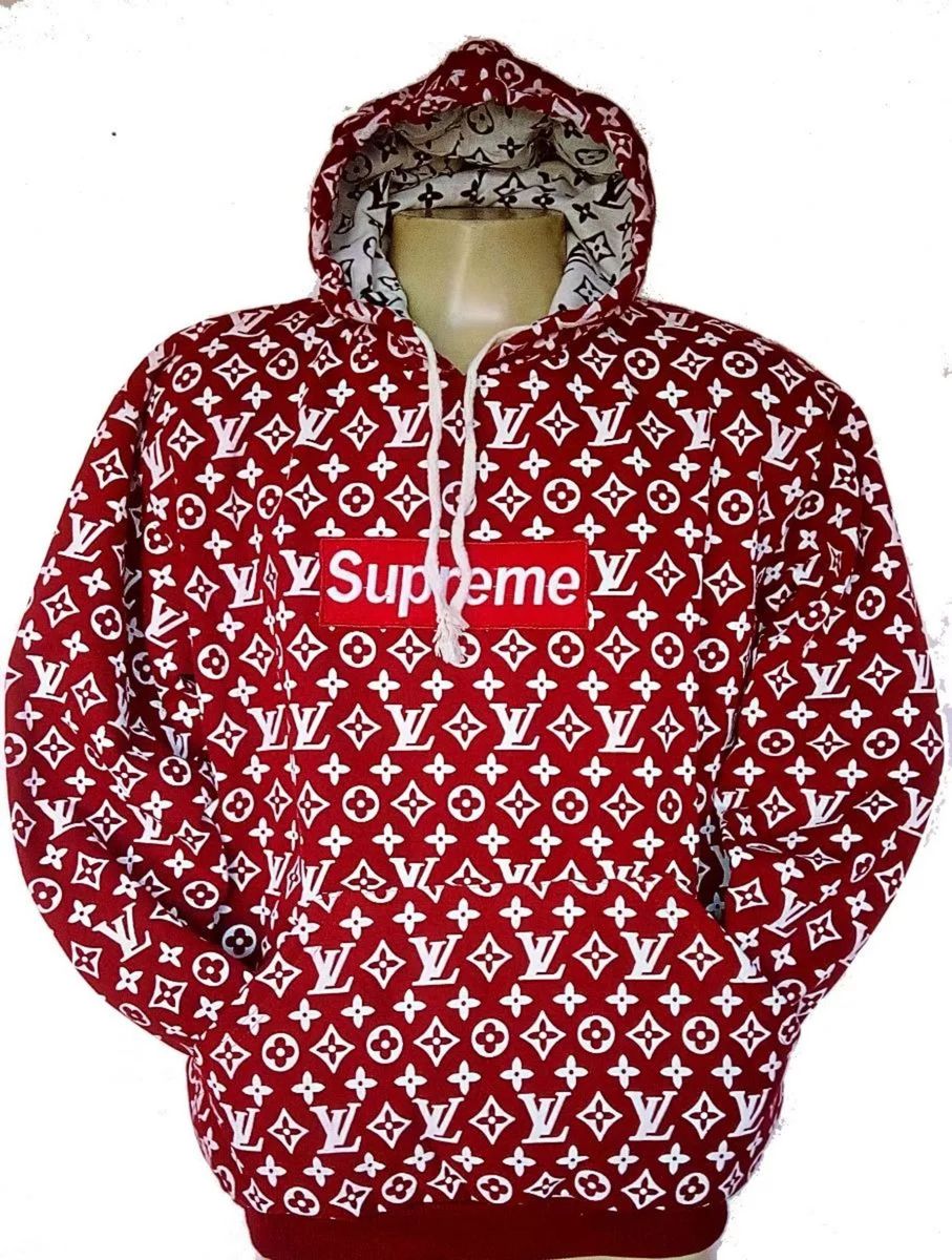 casaco supreme e louis vuitton