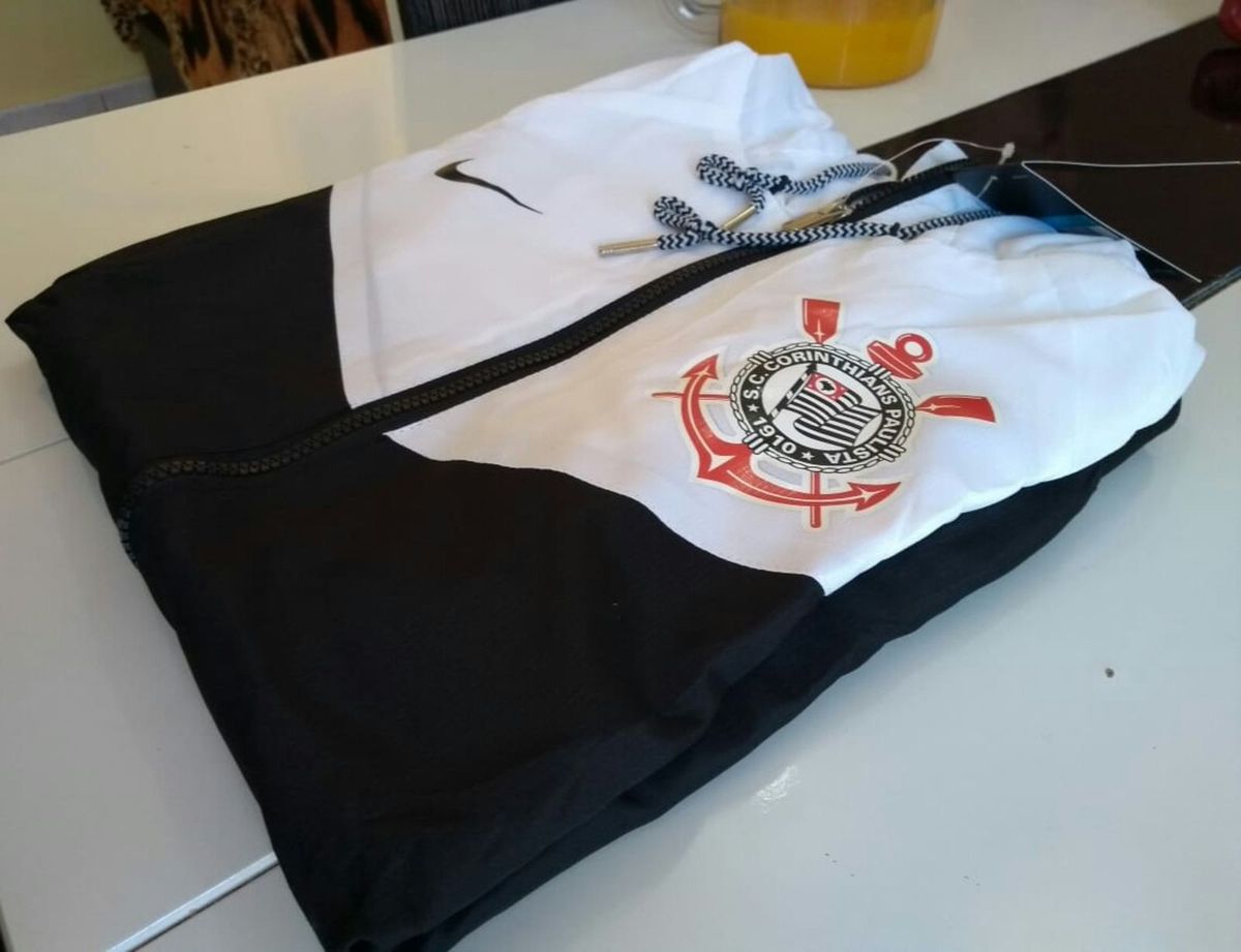 jaqueta corta vento corinthians nike