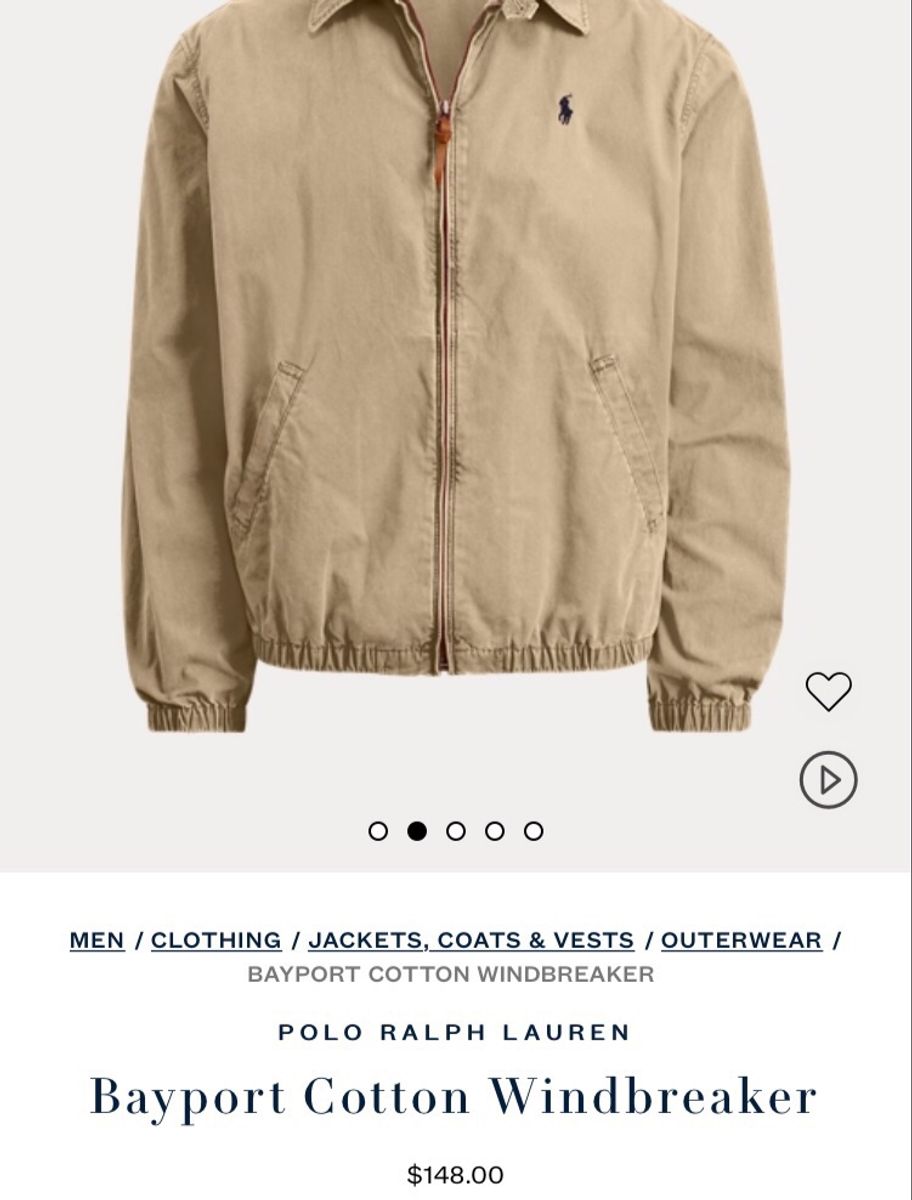 casaco masculino polo ralph lauren