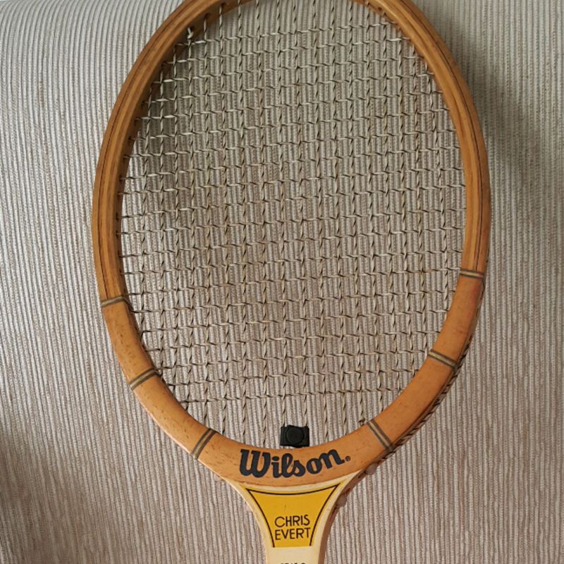 Raquete Antiga de Tênis de Madeira Wilson - Chris Evert | Item p