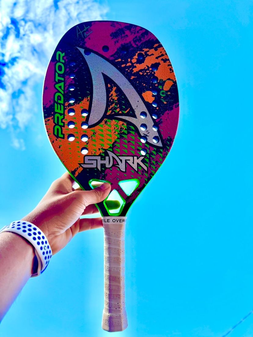 Raquete Beach Tennis Shark Predator André Baran | Item p/ Esporte e ...