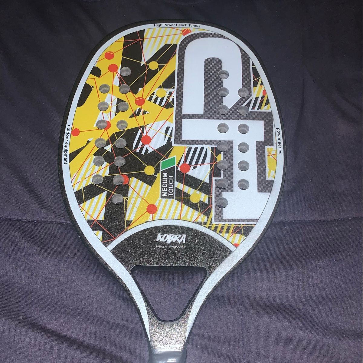 Raquete de Beach Tennis Hp Kobra Item p/ Esporte e Outdoor Hp Nunca