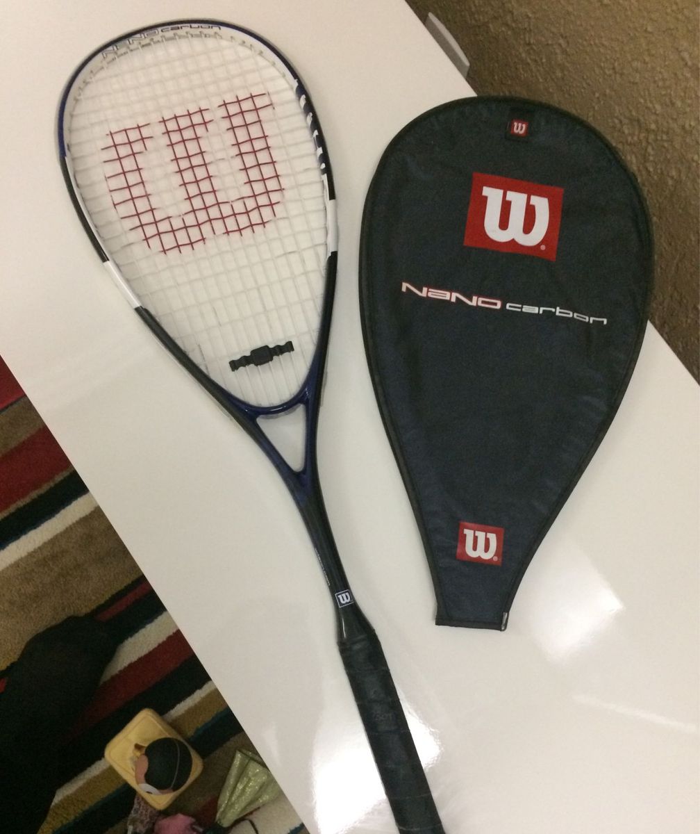 Raquete de Squash Wilson Nano Carbon Force | Roupa Esportiva Masculino ...