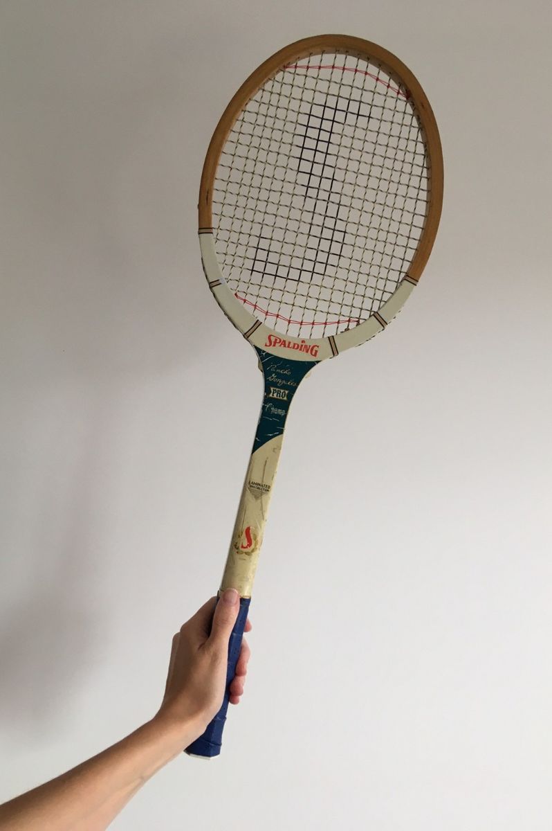 raqueta de tenis antigua de madera spalding pan - Acheter Matériel ancien d'autres sports sur todocoleccion