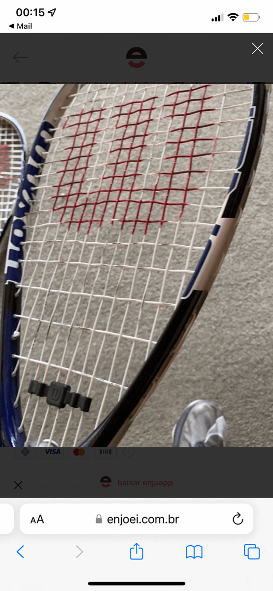 Raquete Squash Wilson | Item p/ Esporte e Outdoor Wilson Usado 76398576 ...