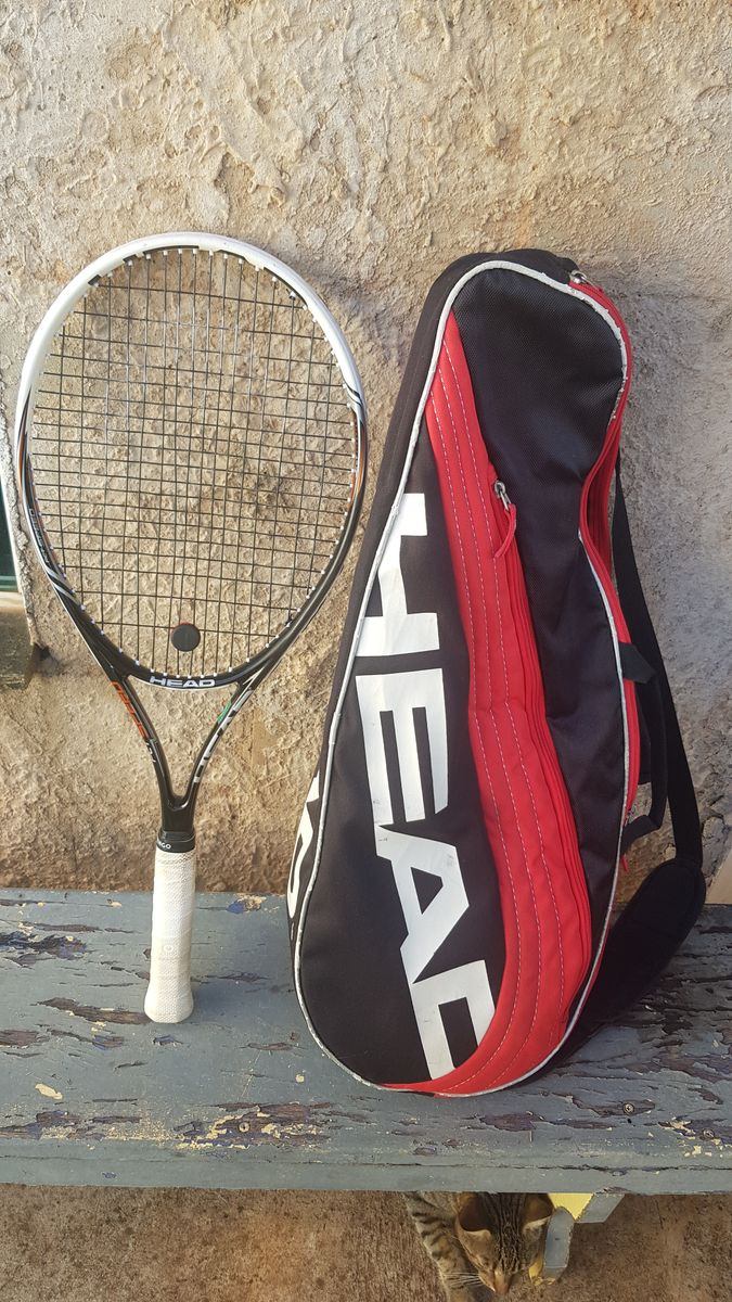 Raqueteira + Raquete Tennis Head Pct Speed Titanium Item p/ Esporte e