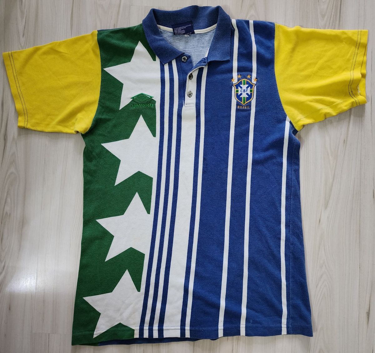 Rara Camisa Polo da Seleção Brasileira 1994 Umbro Brasil 94