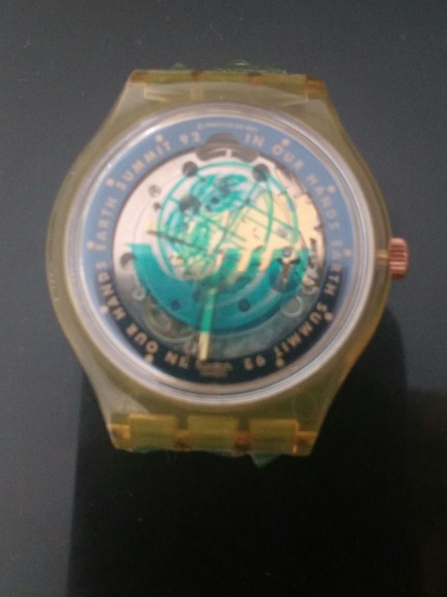 Rarissimo Swatch Automatico In Our Hands Earth Summit 92 Relogio Feminino Swatch Usado Enjoei