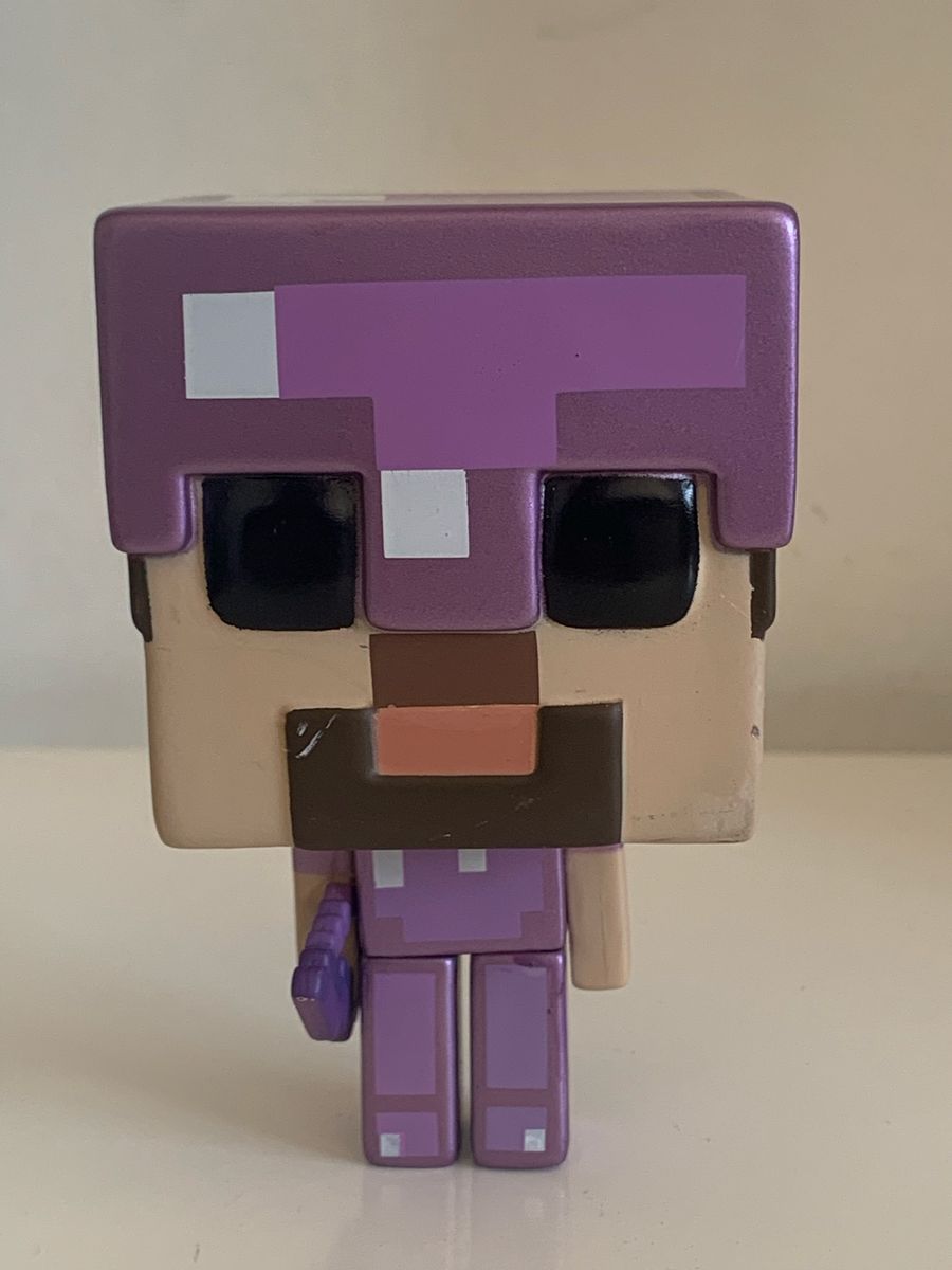 Raro Funko Pop Minecraft Steve Armadura Encanta Brinquedo Funko Usado  107553673 enjoei