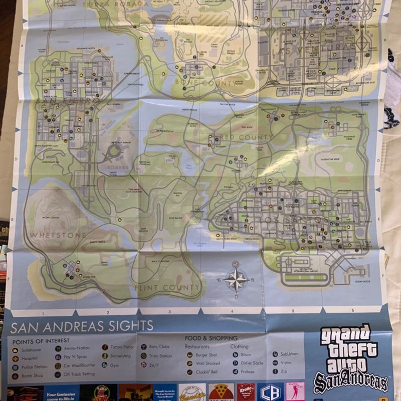 Mapa Gta V Ps3 | Acessório p/ Videogame Rockstar Usado 91349364 | enjoei