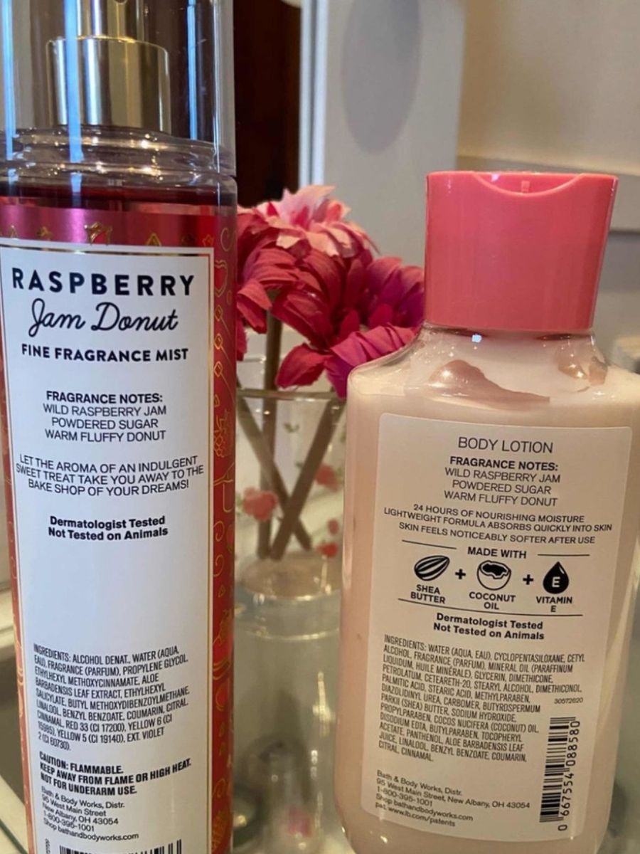 Raspberry Jam Donut Bath Body Works Mist Hidratante Perfume Feminino
