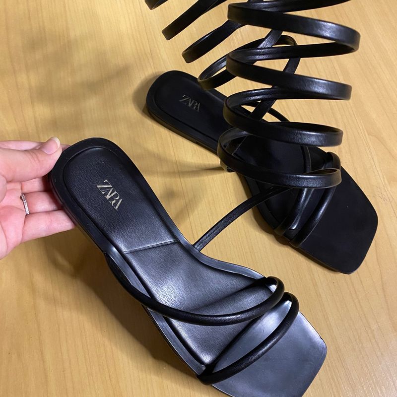 Rasteira Aspiral Zara | Zara Nunca Usado 85347615 | enjoei