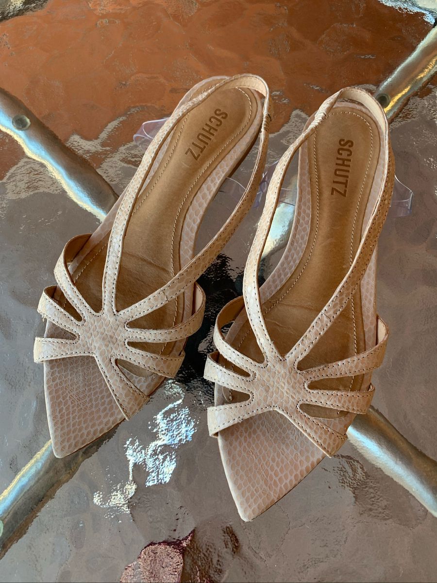 sandalia schutz bico folha