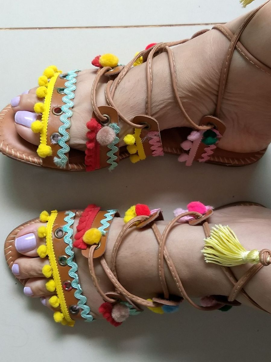 rasteirinha de pompom