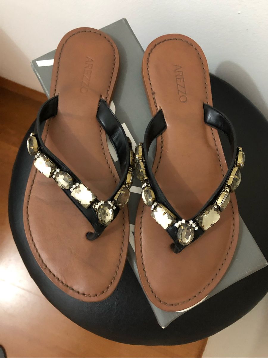 sandalia salto baixo promoção