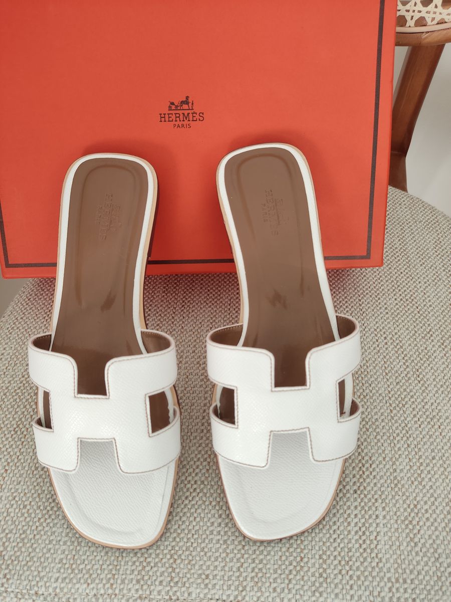 Sandália Chinelo Hermes, Original | Sandália Feminina Hermès Usado 86578048  | enjoei