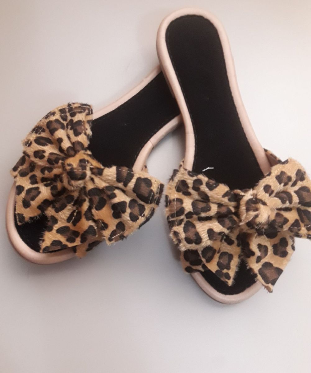 rasteirinha animal print