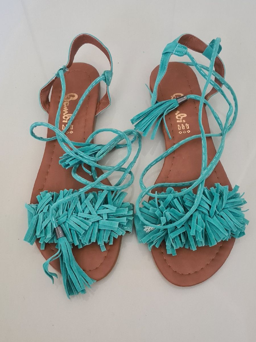 rasteirinha azul tiffany