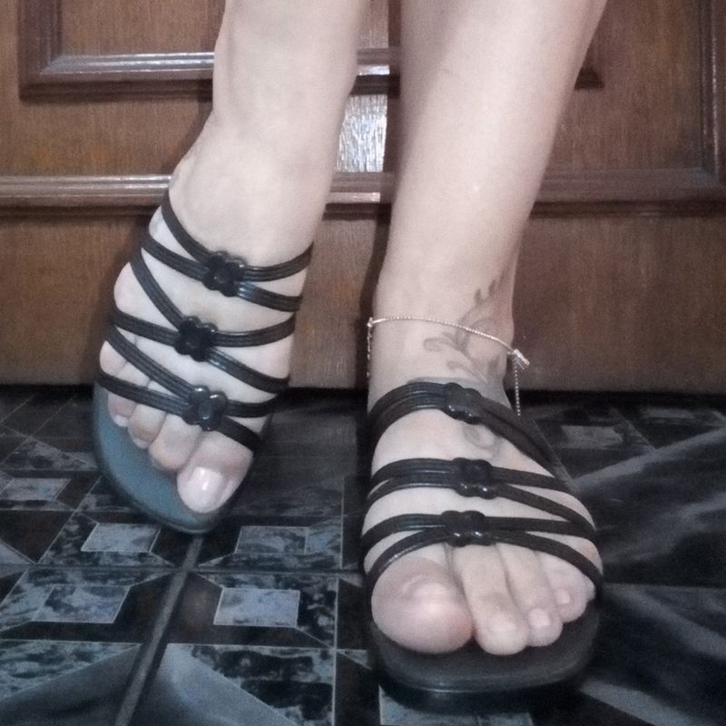 Rasteirinha Preta Dijean Rasteira Feminina Dijean Usado 87255913