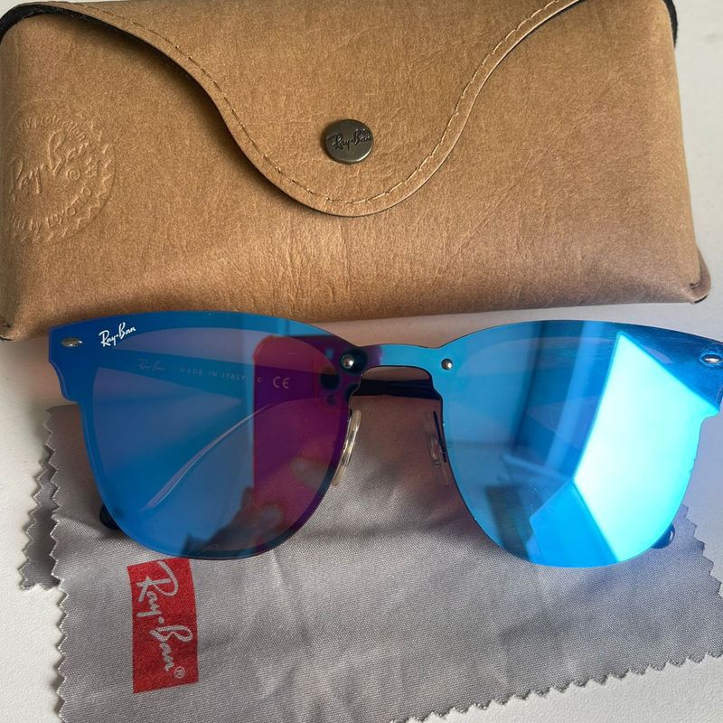 Fashion ray ban blaze clubmaster azul