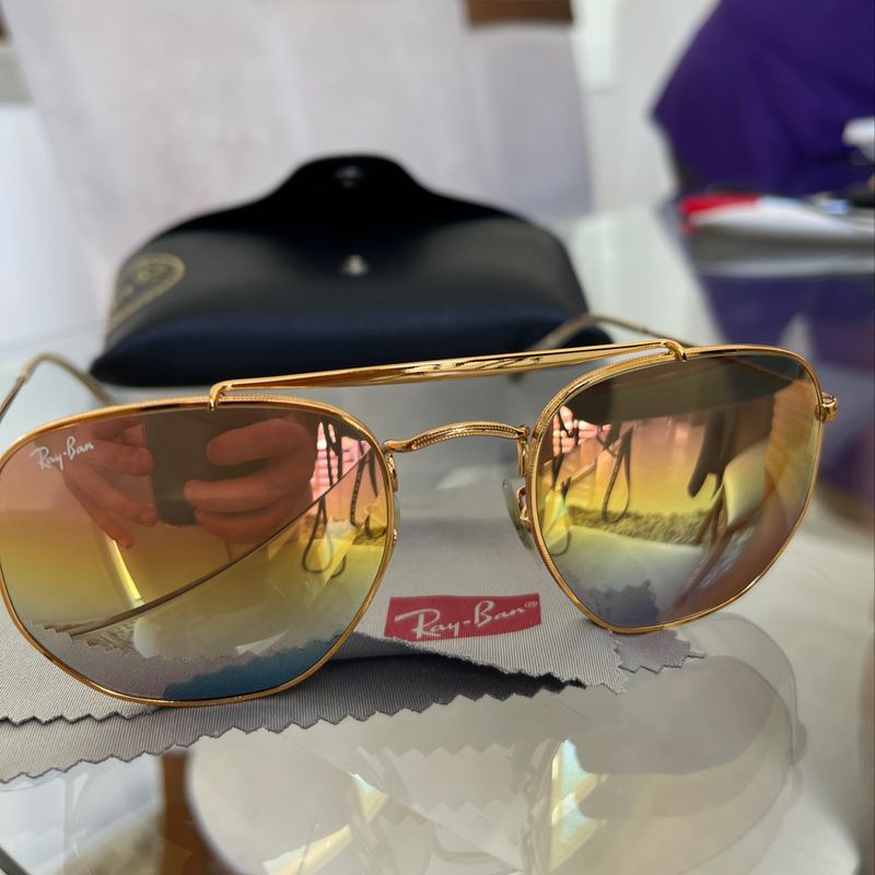 Ray ban marshal 2024 pink gradient mirror