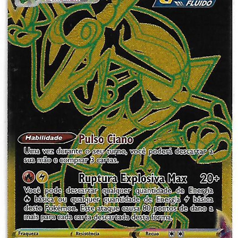 Carta Pokemon Rayquaza Shiny Gx Original Copag Portugues