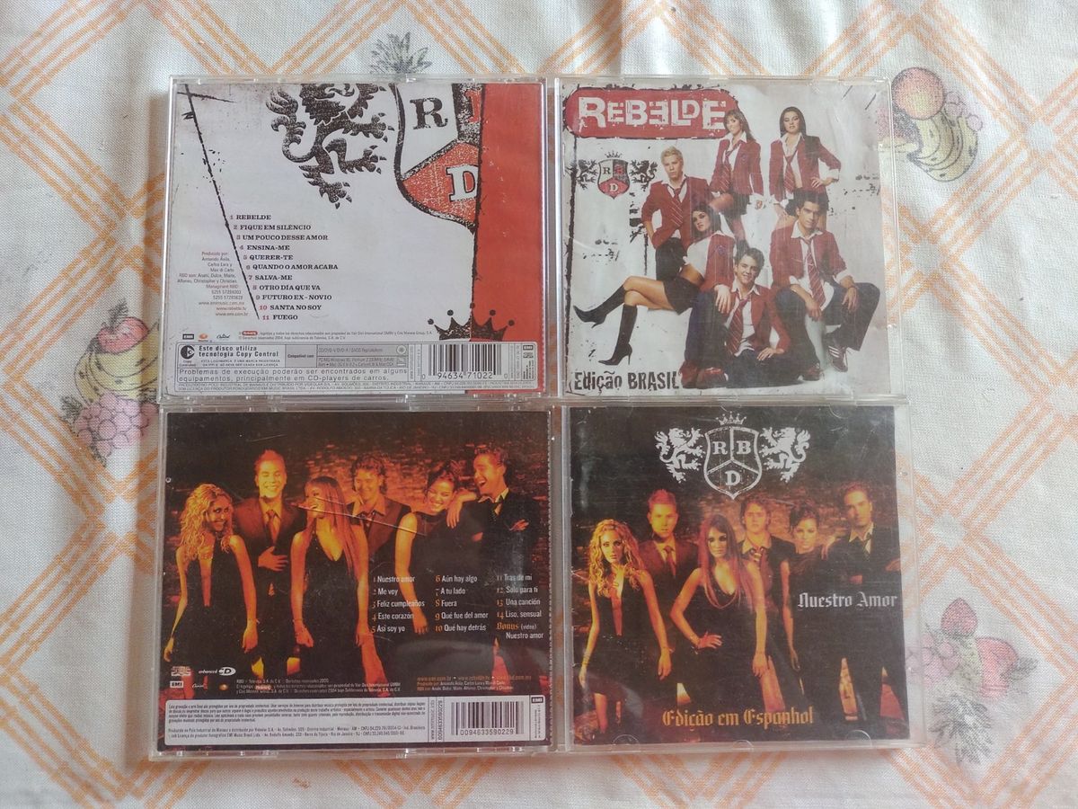 Rbd Rebelde Kit 2 Cds - Edição Brasil + Nuestro Amor Rebelde | Item de ...