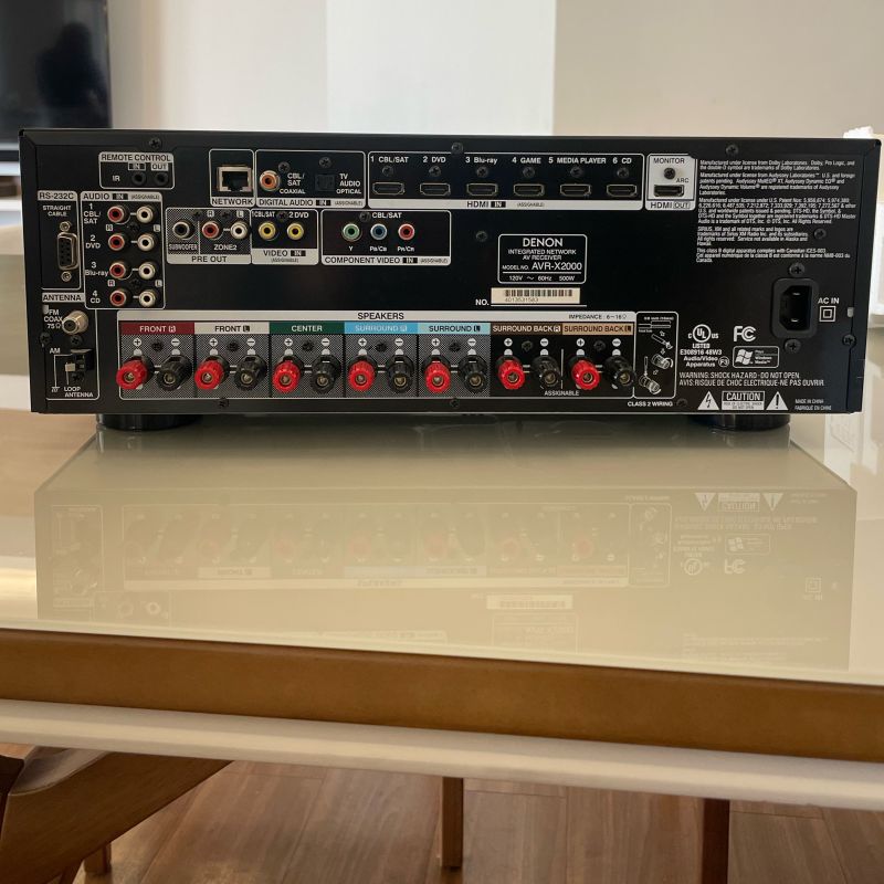 Receiver Denon Avr-X2000 | Denon Usado 108847218 | enjoei