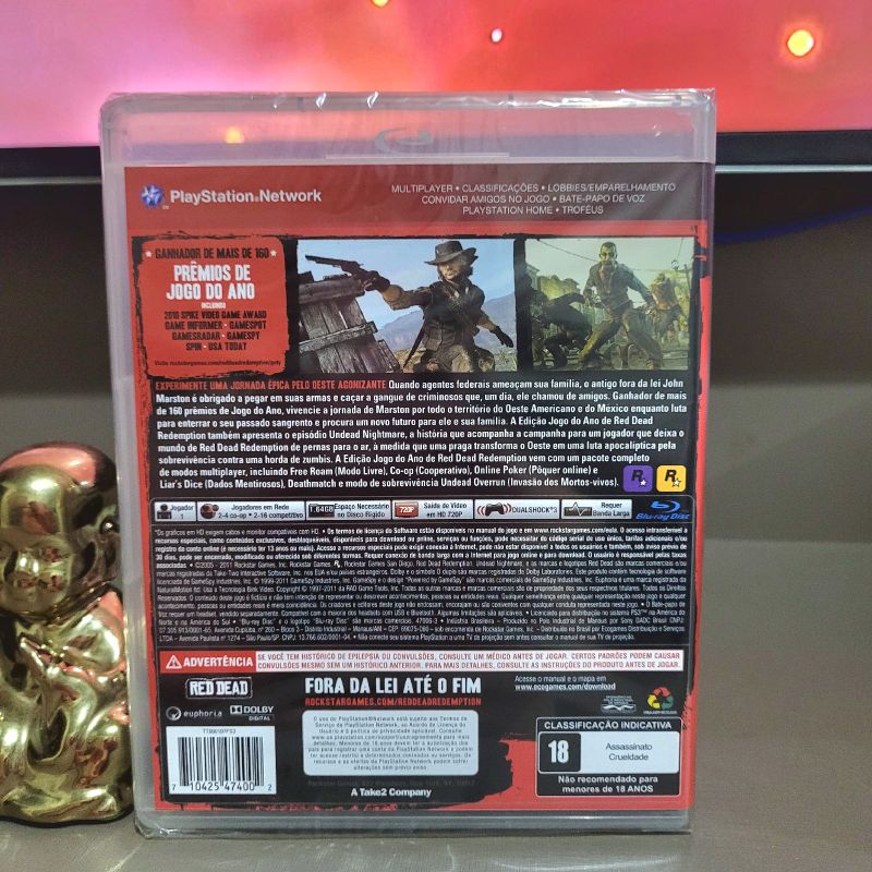 Jogo Red Dead Redemption Game Of The Year Ps3 no Paraguai - Atacado Games -  Paraguay
