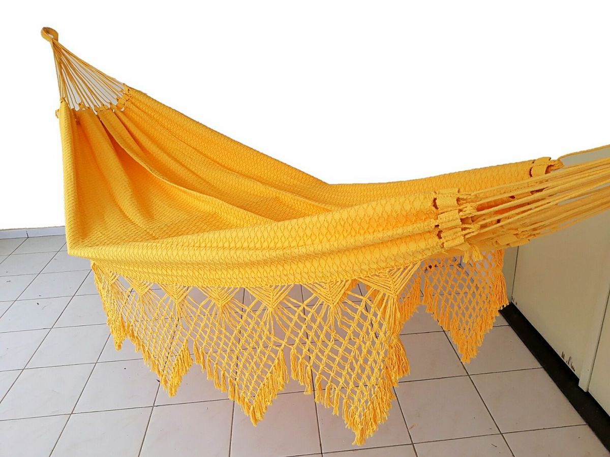 Rede de Dormir Balanço Luxo Casal São Paulo Item de Decoração Rede Do Sertao Nunca Usado