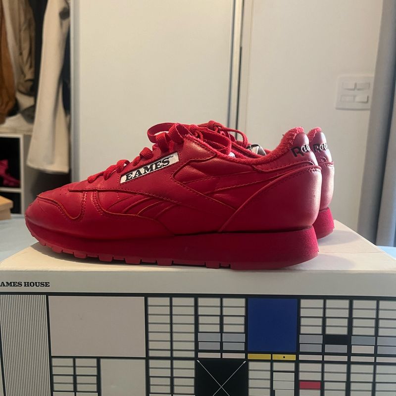 Reebok classic leather vermelho sales