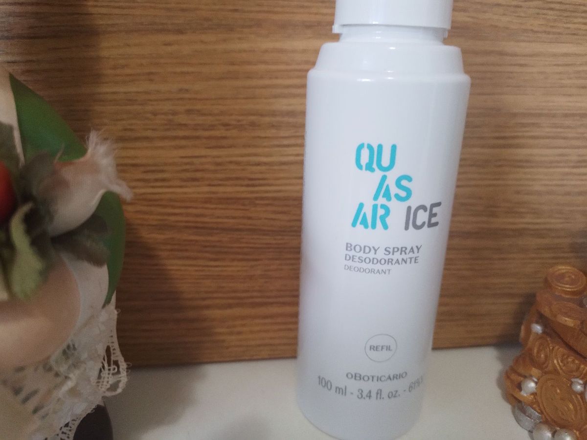Refil Body Spray Quasar Ice Masculino Boticário Perfume Masculino