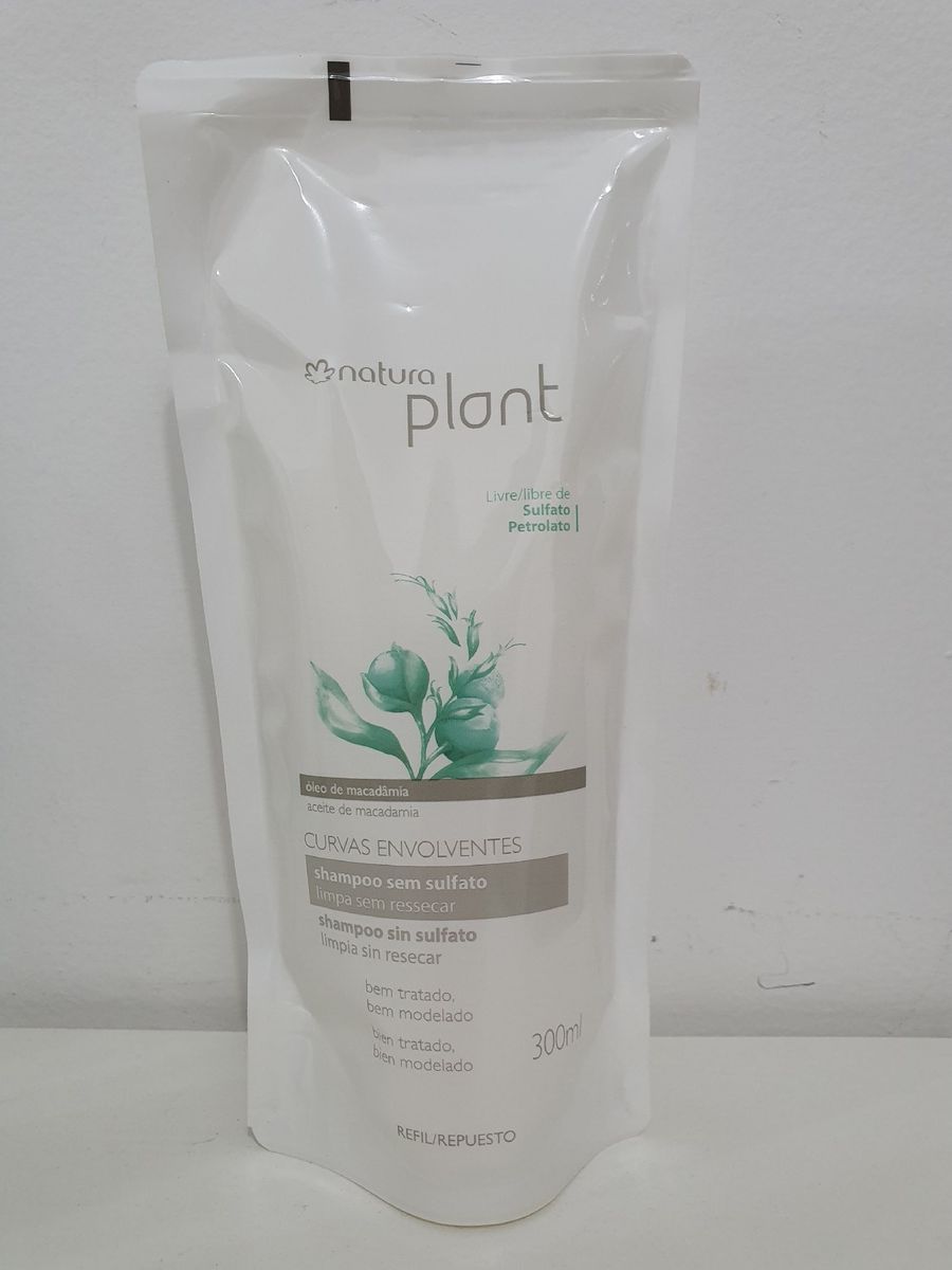 Refil Shampoo Plant Curvas Envolventes 300ml Novo, Lacrado Produto p
